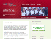 Tablet Screenshot of lugirugby.com